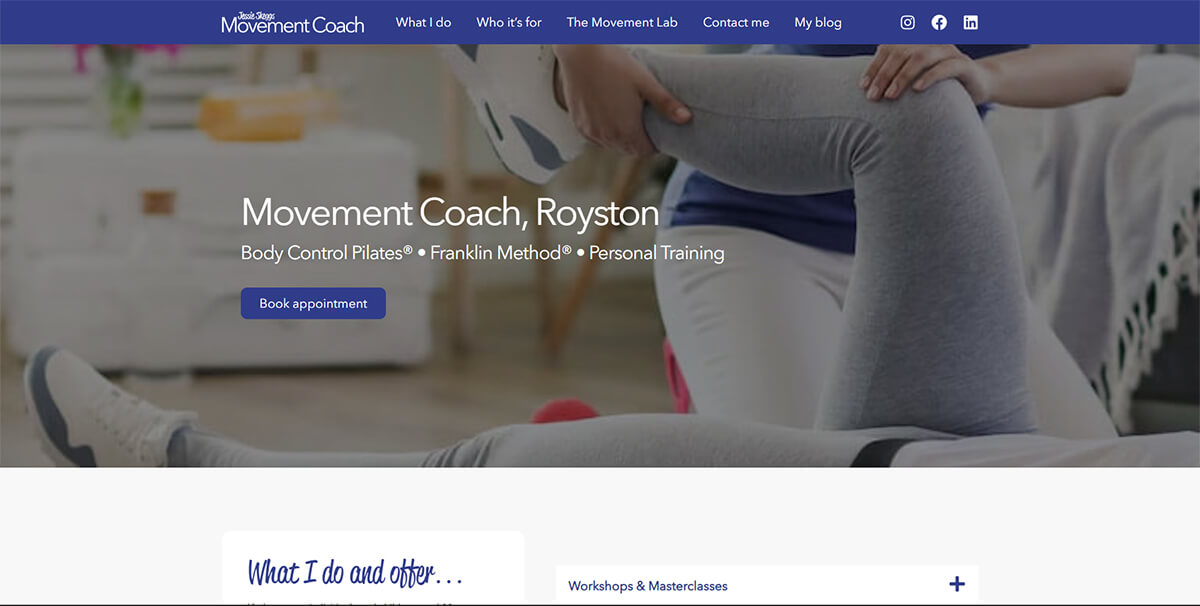 Link to movementcoach.co.uk website